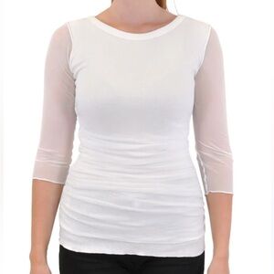 Pete 3/4 Crew Mesh Lined Black Size M